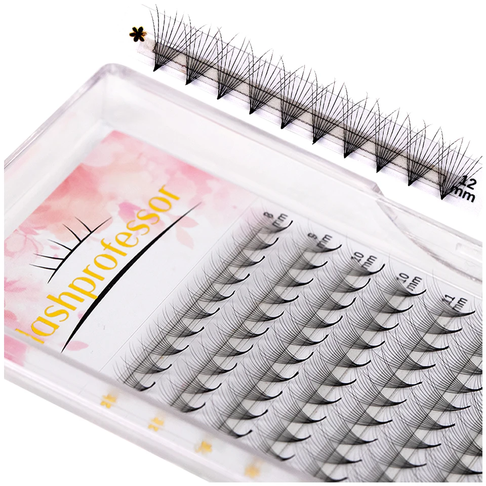 

Thin Slim Medium Stem Natural Premade Volume Fans Pointy Base 5d/8d/10d Russian Volume Eyelashes Extension Faux Mink Lash Cilio