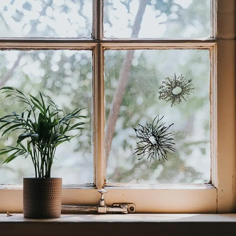 Glass Bullet Hole Stickers Funny Shot Sticker Broken Screen Prank Decals Fake Bullet Shot Sticker Ultra-Realistic Fake Bullets