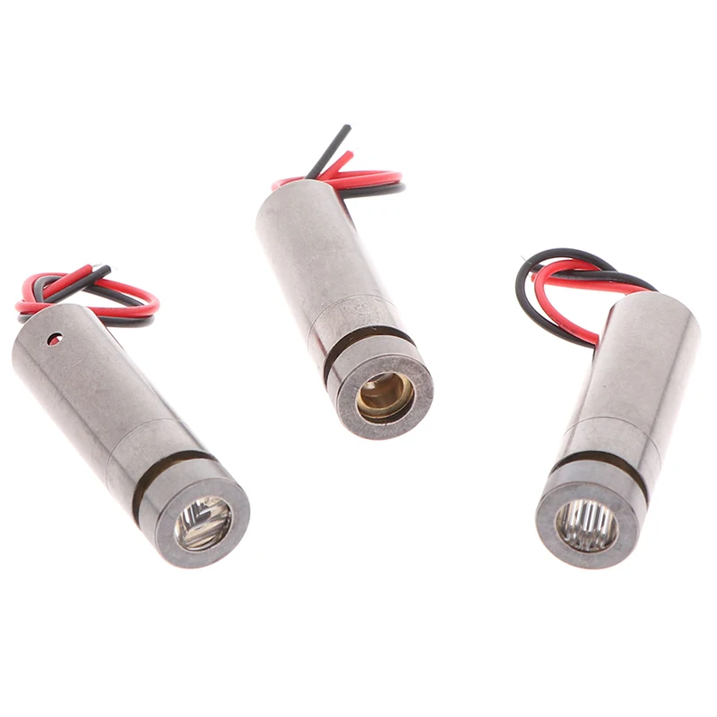 1pcs 650nm 5mW Red Point / Line / Cross Laser Module Head Glass Lens Focusable Industrial Class