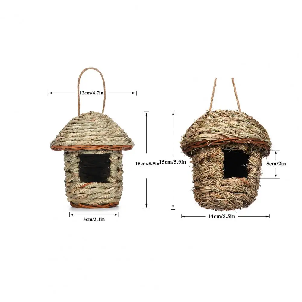 Bird Hut Comfortable Bird Hanging Nest Anti-scratch Cold Weather Shelter  Creative Hammock Hanging Hummingbird Nest