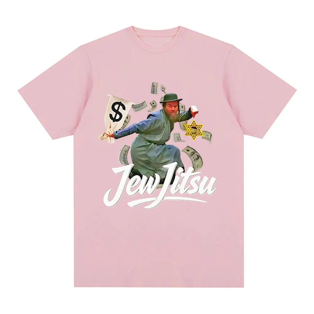 Jew-Jitsu Jewish Judo Karate Martial Arts Funny Meme T-Shirt Men Women Fashion Humor T-shirts Casual Cotton Short Sleeve T Shirt