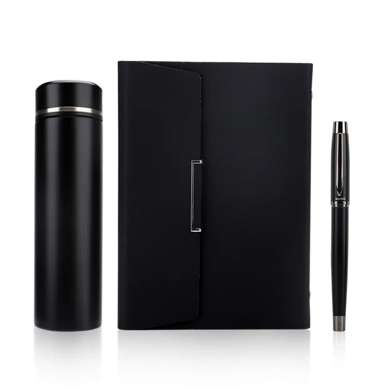 BAOKE T15 Exquisite Gift Box Set 4 Colors (Metal Gel Pen+Notebook+Vacuum cup）