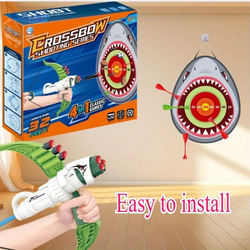 مجموعة ألعاب الرماية العائلية 4 في 1: لعبة ممتعة للآباء والأطفال لتقوية علاقتهم وتطوير المهارات