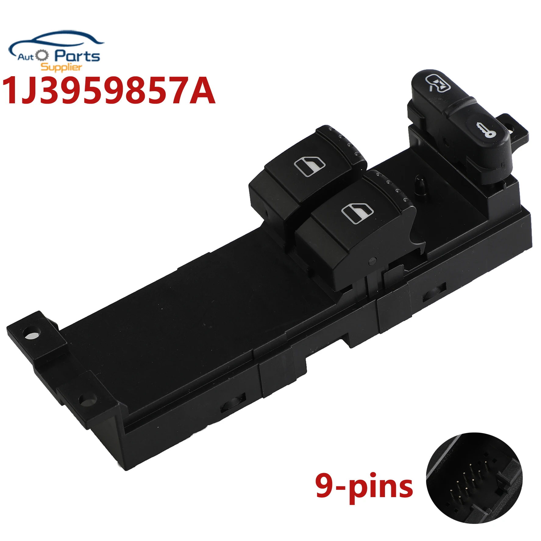 New 1J3959857A 1J3959857B Power Window Master Switch for Skoda Fabia 6Y2 6Y5 6Y3 1999-2008 octavia 2 Door for VW Golf