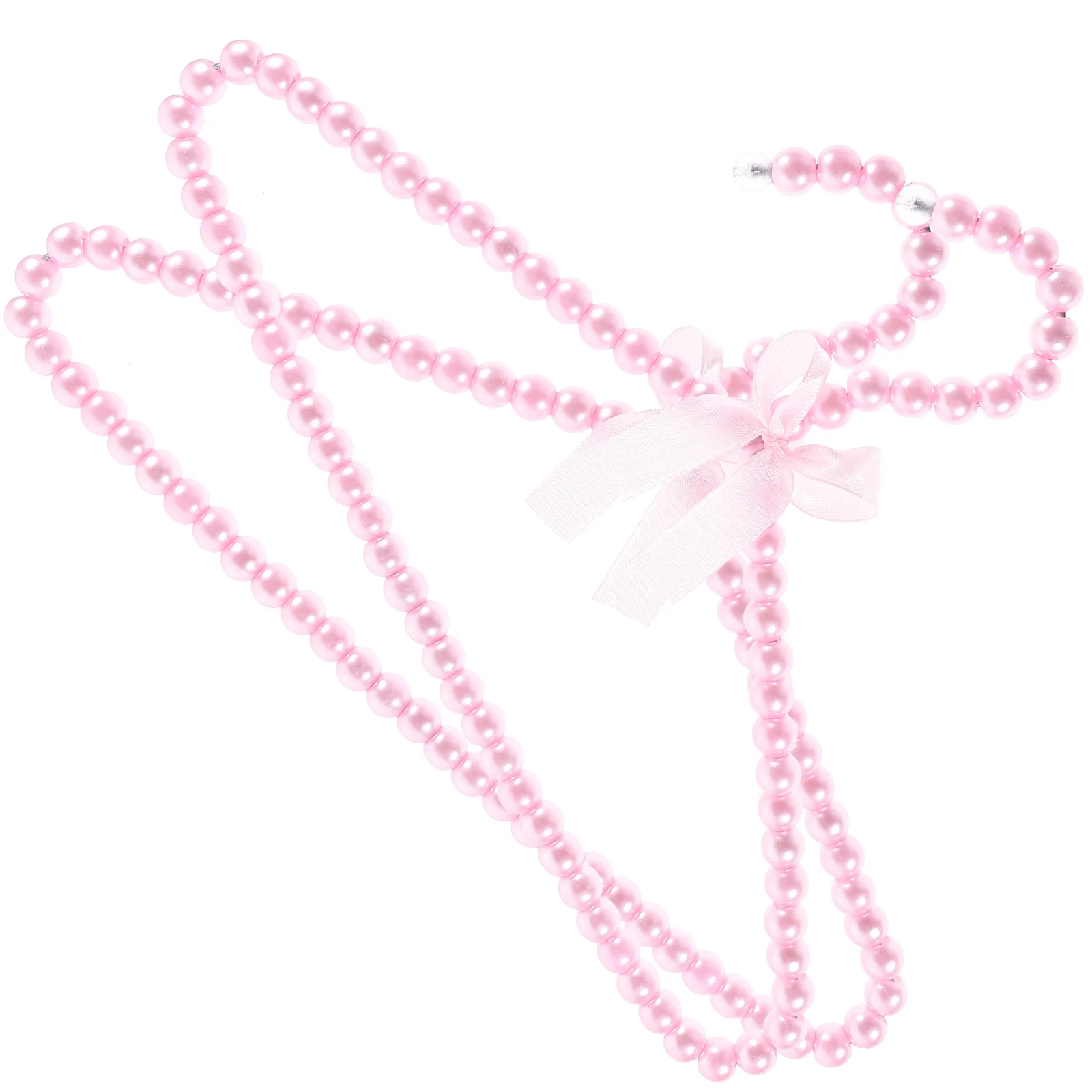 

2pcs Mini Hangers 30cm Pink Pearl Baby Toddler Kids Closet Nursery Organizer Strong Practical Non-Deform Longtime Service