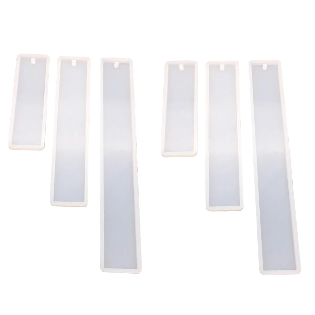 

6 Pcs Bookmark Mold DIY Bookmarks Crafts Classic Mould H made Silica Gel Transparent Jewelry Accessories Parts H made Crafts