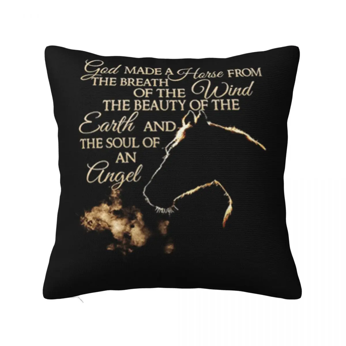 God Made A Horse From The Breath Of The Wind Earth Soul Angel Cheap Sale Lowest Price Pillow Case