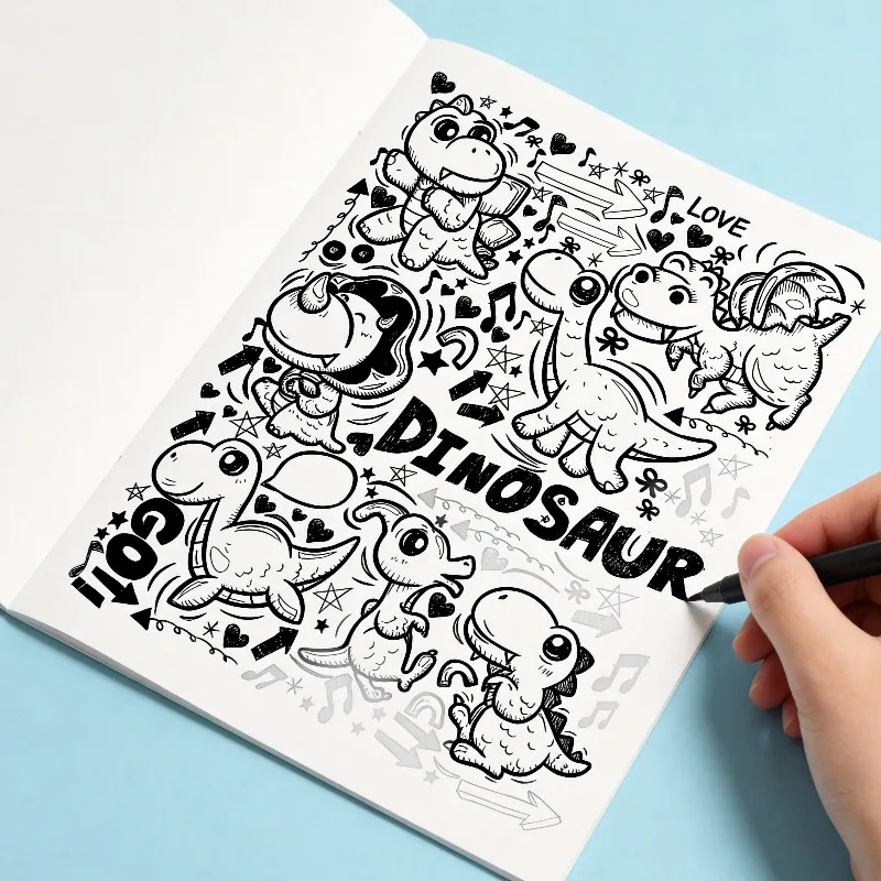 A Creative Art Graffiti Decompression Drawing Album Suitable for Teenagers and Adults As Gifts 21 Vivid and Interesting Patterns