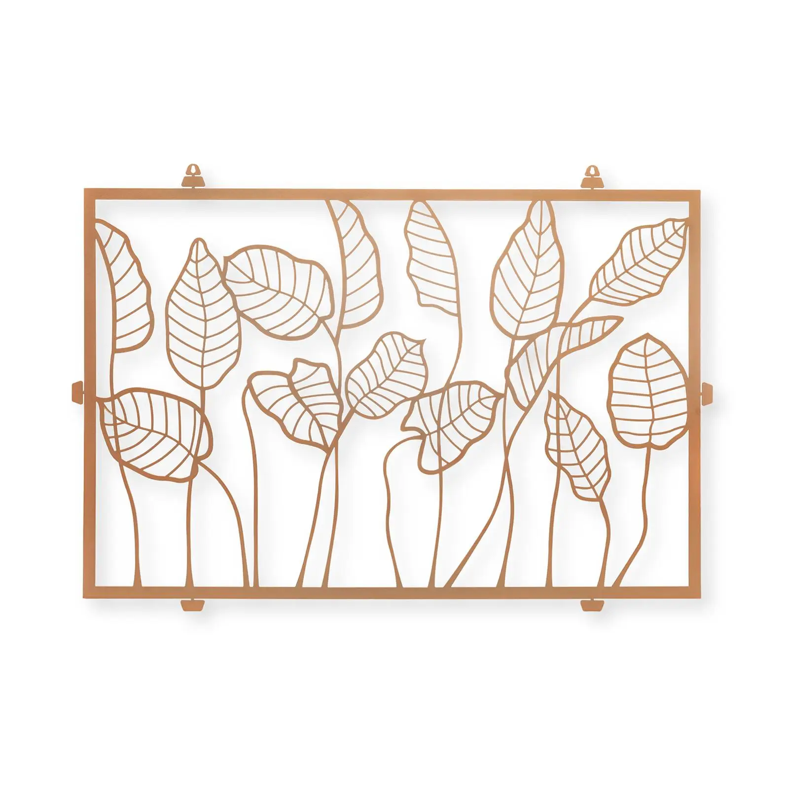 Botanıcal Metal Wall Art Copper Wall Decor, Living Room, Bedroom, Kitchen, Bathroom Interior Outdoor Decoration, wall Hanging