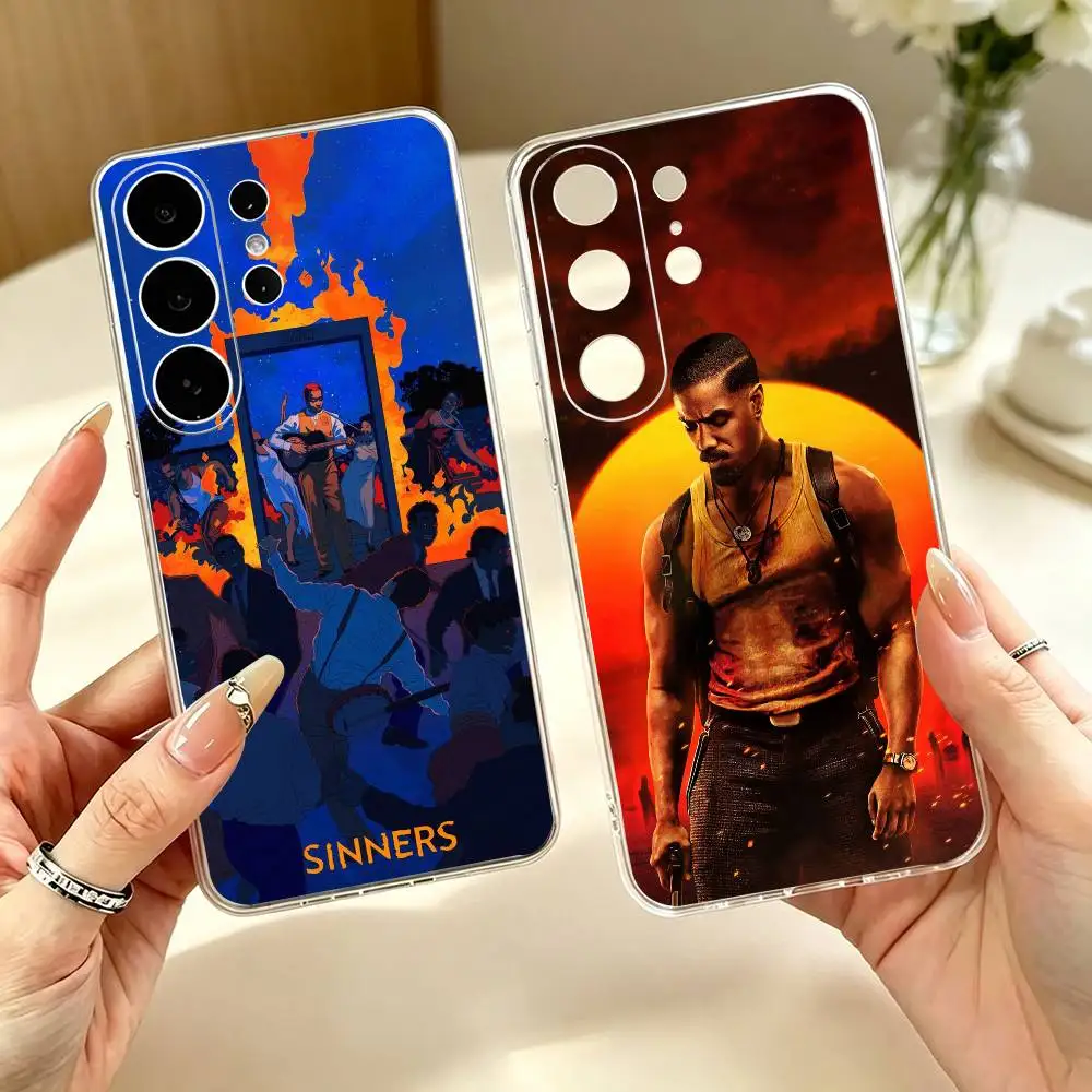 S-Sinners Movie 2025 Stack  Transparent Case for Samsung S24 23 22 21 20 FE Lite Plus Ultra Note 10 9 5G Cover