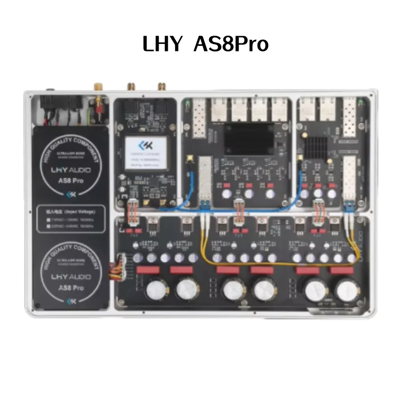 Flagship HiFi Switch AS8Pro, 2.5G/10G Optical Isolation Built-in OCXO Clock