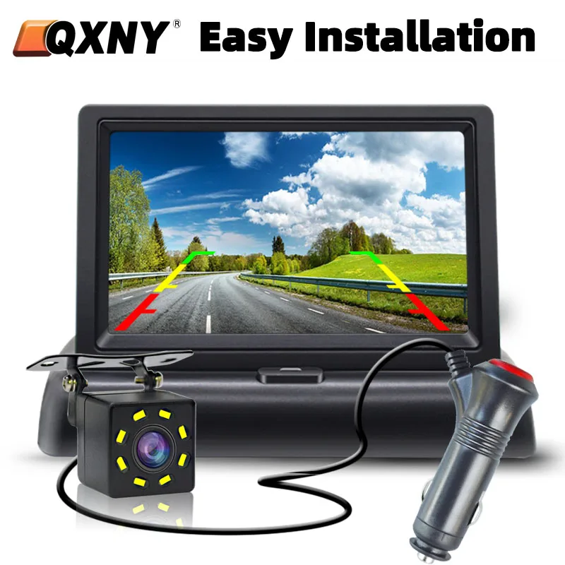 Łatwa instalacja 4,3 "5" samochodowa kamera cofania Monitor LCD do pojazdu dostawczego Night Vision System parkowania wideo wstecznego
