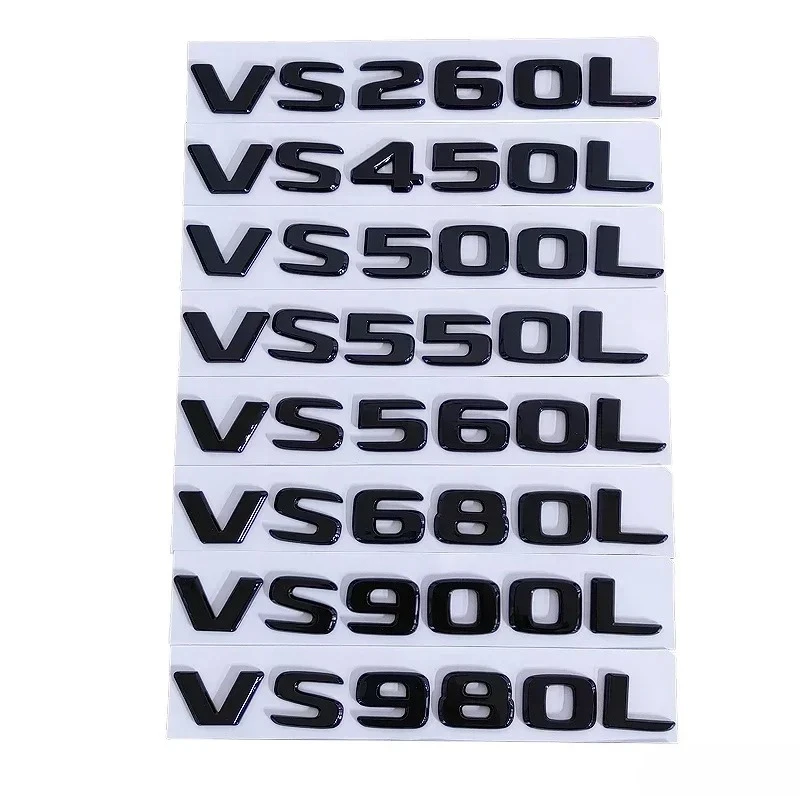 

ABS Car Rear Trunk Sticker Emblem for Mercedes Benz VS260L VS450L VS500L VS550L VS560L VS680L VS900L VS980L Tail Letters Badge