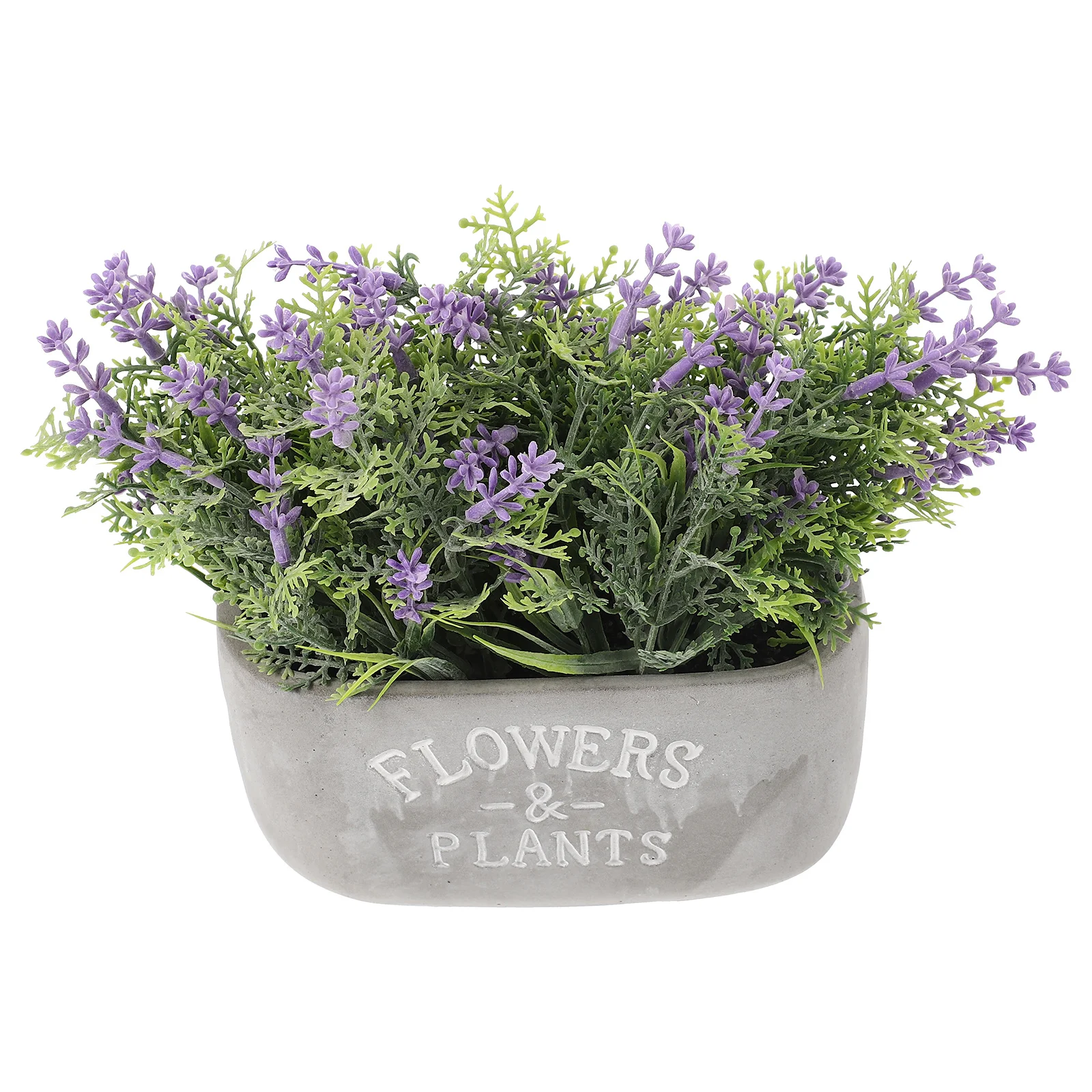 

Artificial Lavender Bonsai Fake Potted Plant Decor for Home Office Indoor Outdoor Space Realistic Simulation Greenery Desktop