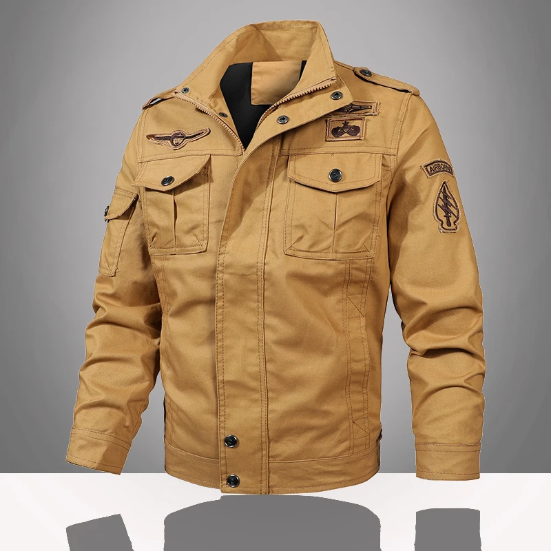 

Брендовые мужские куртки-карго, верхняя одежда, тонкая куртка в стиле милитари, новая весенне-осенняя мужская куртка в стиле ретро, мужская повседневная ветровка-бомбер