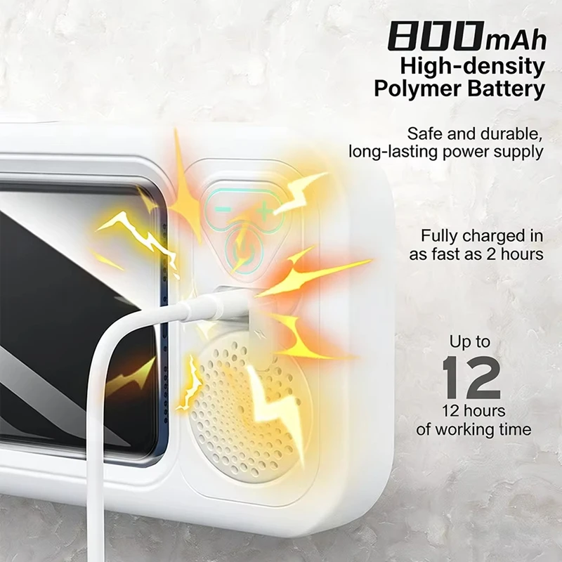 Bathroom Bluetooth Speaker Waterproof Soundbox with Touch Phone Fixed Box Holder Shower and Binge-watch Device 2026