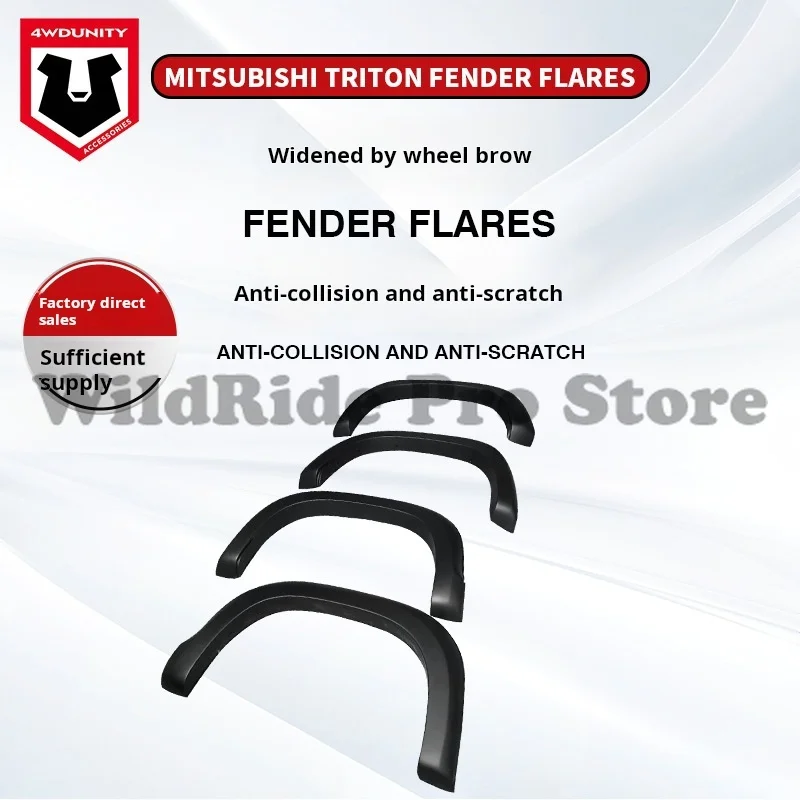 

For Mitsubishi L200/Triton 2019+ Textured ABS Fender Flares | Direct Bolt-On Wheel Arch Extensions