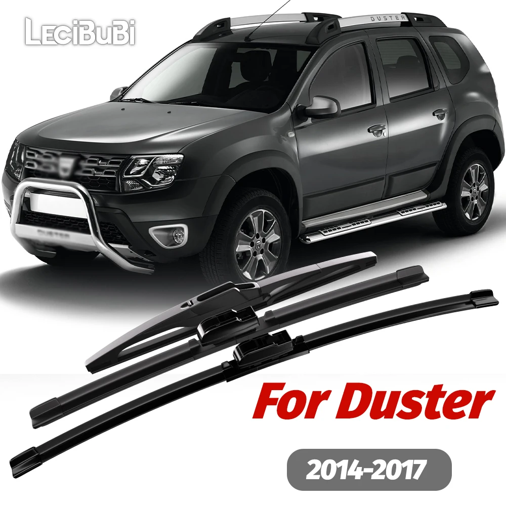 

1set Front & Rear Windshield Wiper Blades Windscreen Wipers For Renault Duster 2014-2017 2015 2016 Accessories