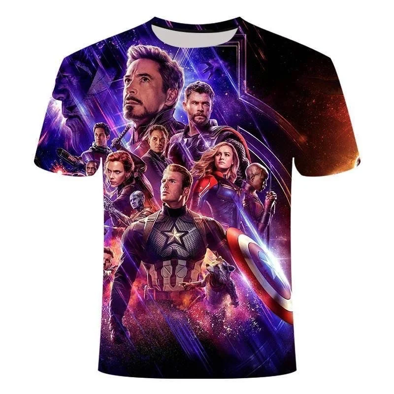 Superhelden-Mode 3D-Druck T-Shirt Schnelltrocknend Schweißabsorbierend Sportlich Bequem Familienoutfit Hochwertig Y2K 2026 – Detail 4