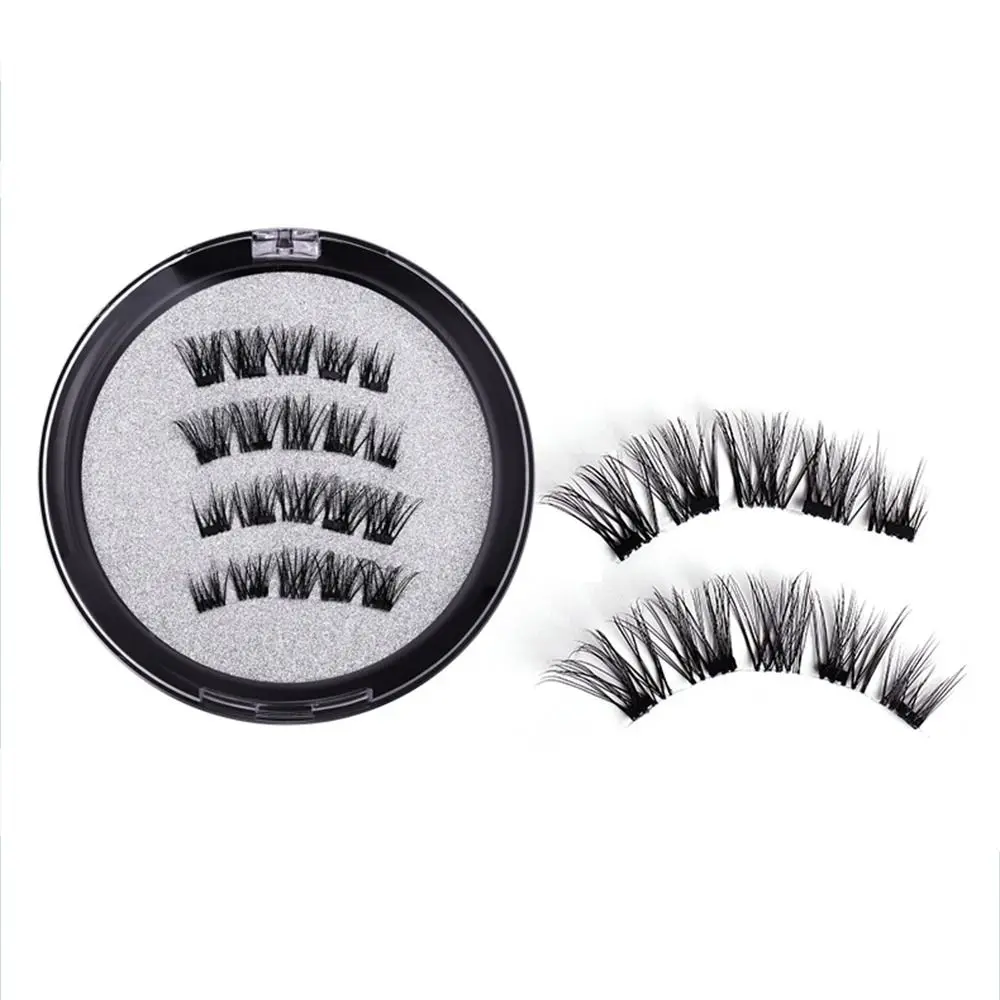 Natural Slimming Magnetic False Eyelashes Handmade Lashes Extension 3D Mink Lashes Y2k Fluffy Wispy