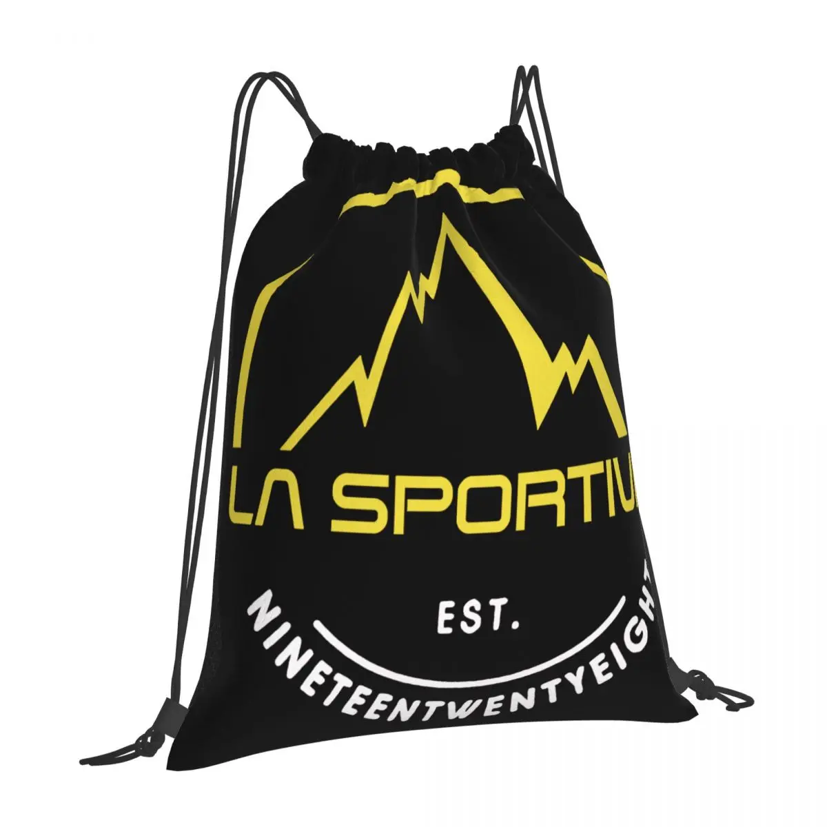 Lasportiva Nero La Sportiva Montagna mochilas con cordón personalizadas para hombres, escuela, viajes de Camping