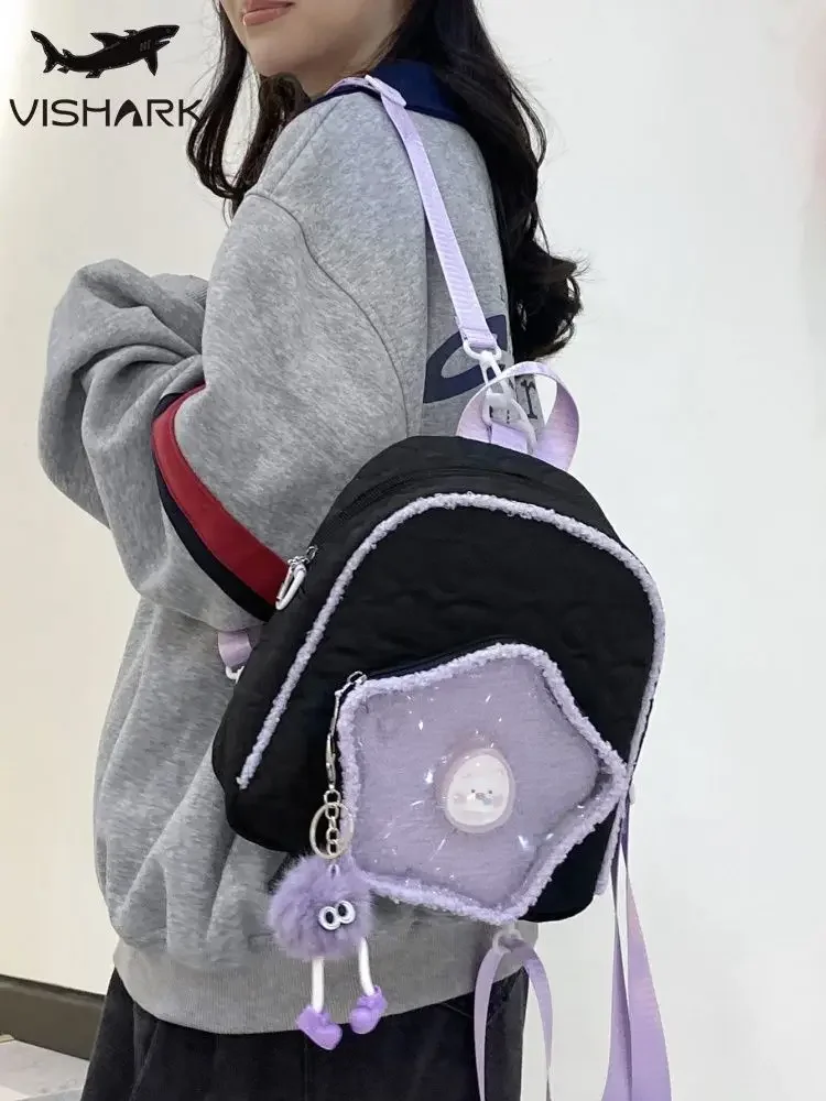 

Transparent Star Heart Ita Mochila Casual School Bag New Japanese Cute Mochilas Mujer Teenage Girls Women Bags Backpack