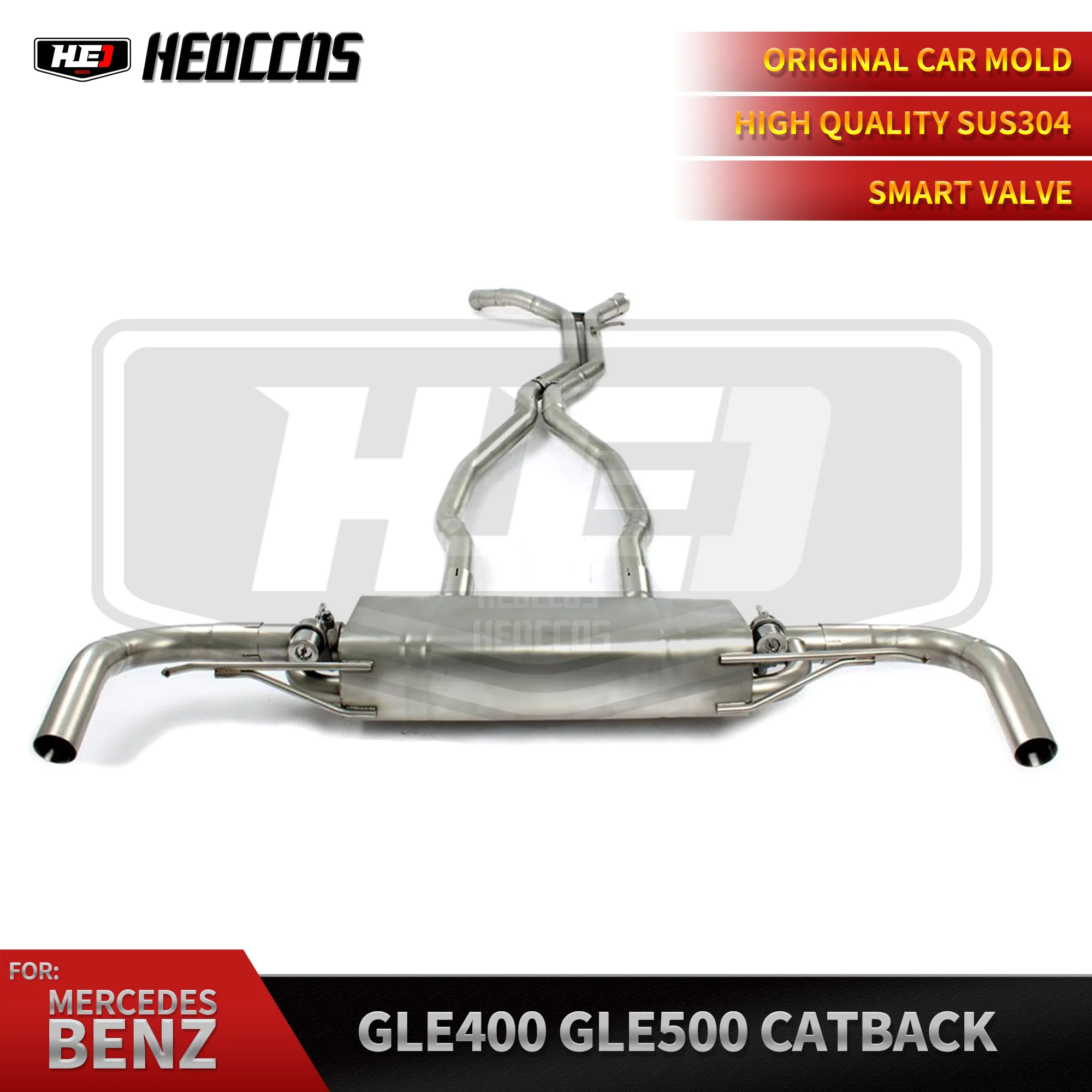 

HEO valvetronic catback with remote control For Mercedes-Benz GLE43 AMG GLE320/400/450/500 2.2T 3.0T 4.0T Exhaust Catback