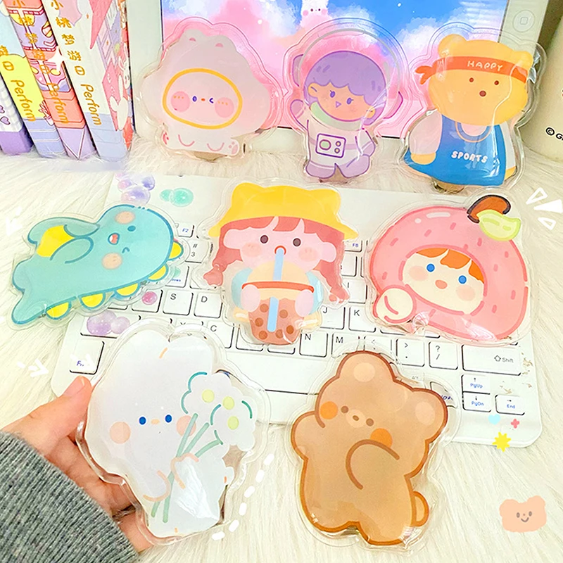 Neue 1PC Wiederverwendbare Mini Nette Selbst-Heizung Pack Winter Cartoon Tragbare Hand Wärmer Instant Heizung Pad Für Kinder studenten