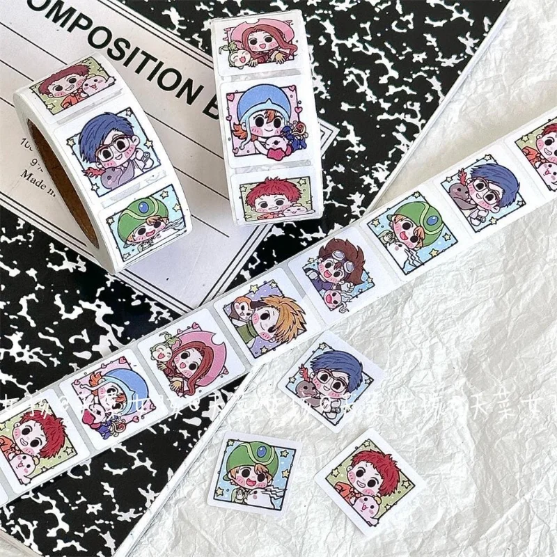 500pcs Digimon Adventure Anime Stickers Kawaii Gabumon Laptop Suitcase Skateboard Guitar Phone Cartoon Stickers Kid Gift Toys