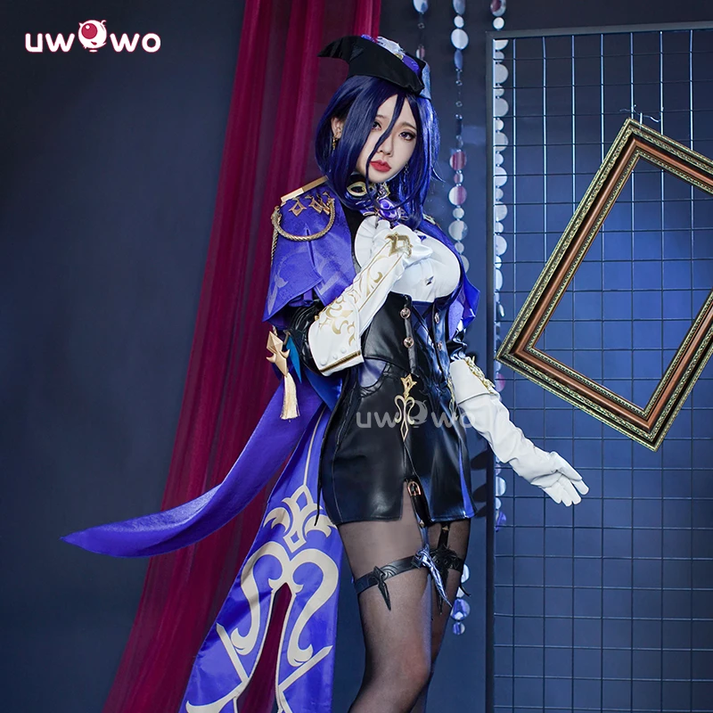 UWOWO Clorinde Cosplay Outfit Collab Series: Game Genshin Impact Fontaine Cosplay Clorinde Costume