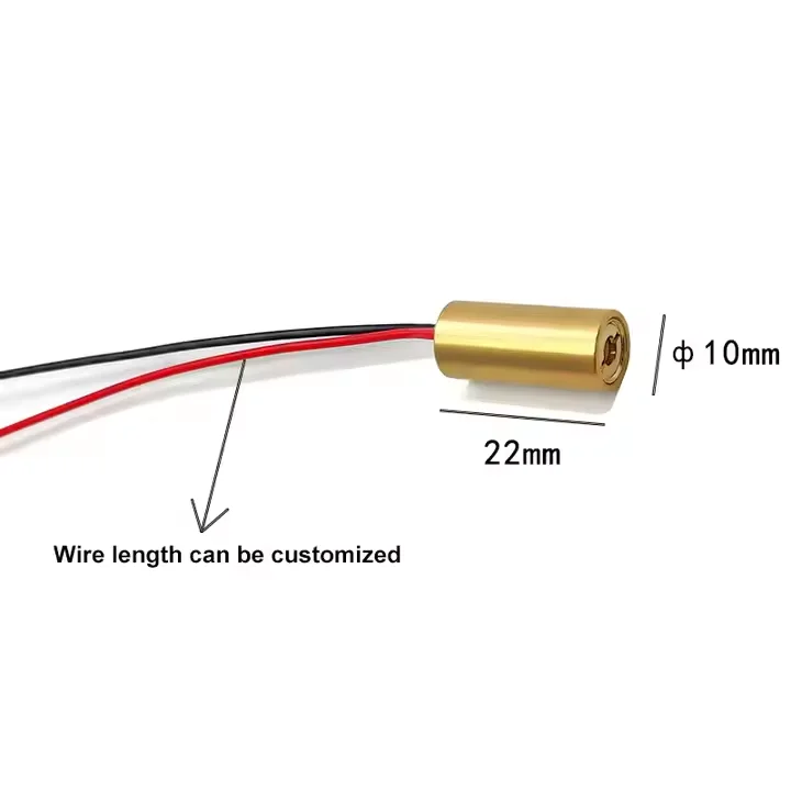 5mw 635nw 10x22mm Internal Focus Dot Red Laser Module Industrial Positioning Dot Laser Diode Module