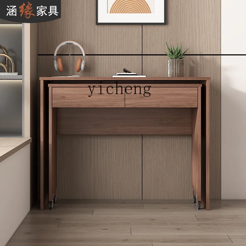 V6  Modern Simple Desk Double Layer Study Table Removable Desk Home Workbench Desk
