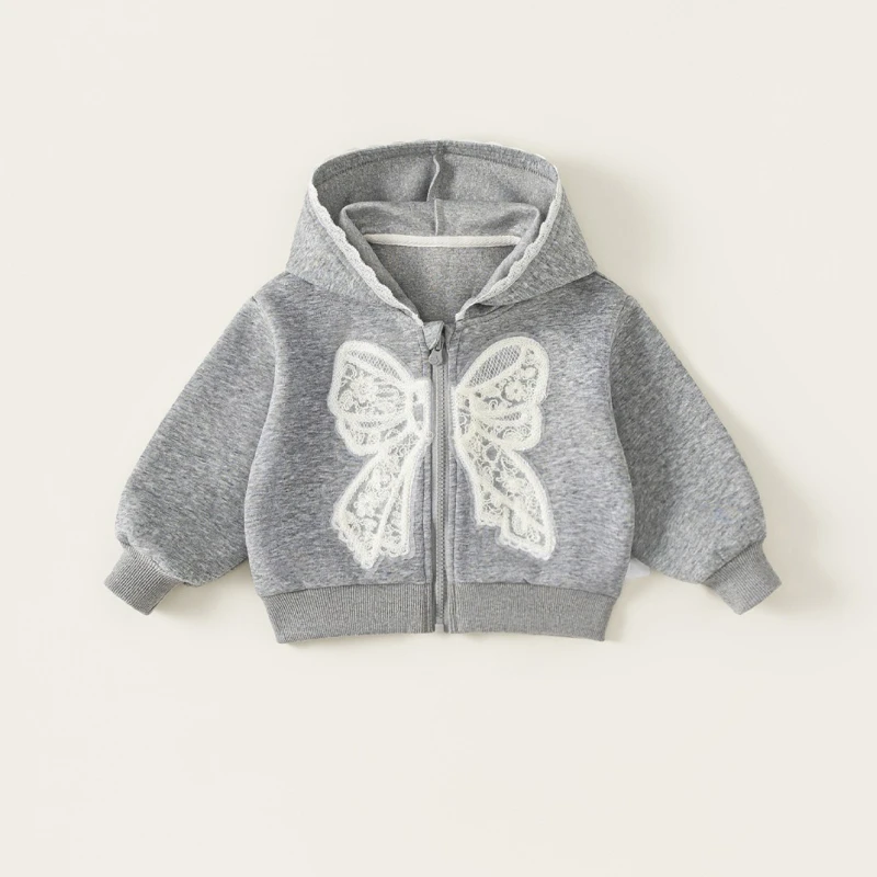 Ropa para niños, chaquetas para niñas, sudaderas con capucha para bebés, lazos De mariposa, Ropa para bebés, Ropa para niñas, Ropa para niños 2025, Ropa De Niña