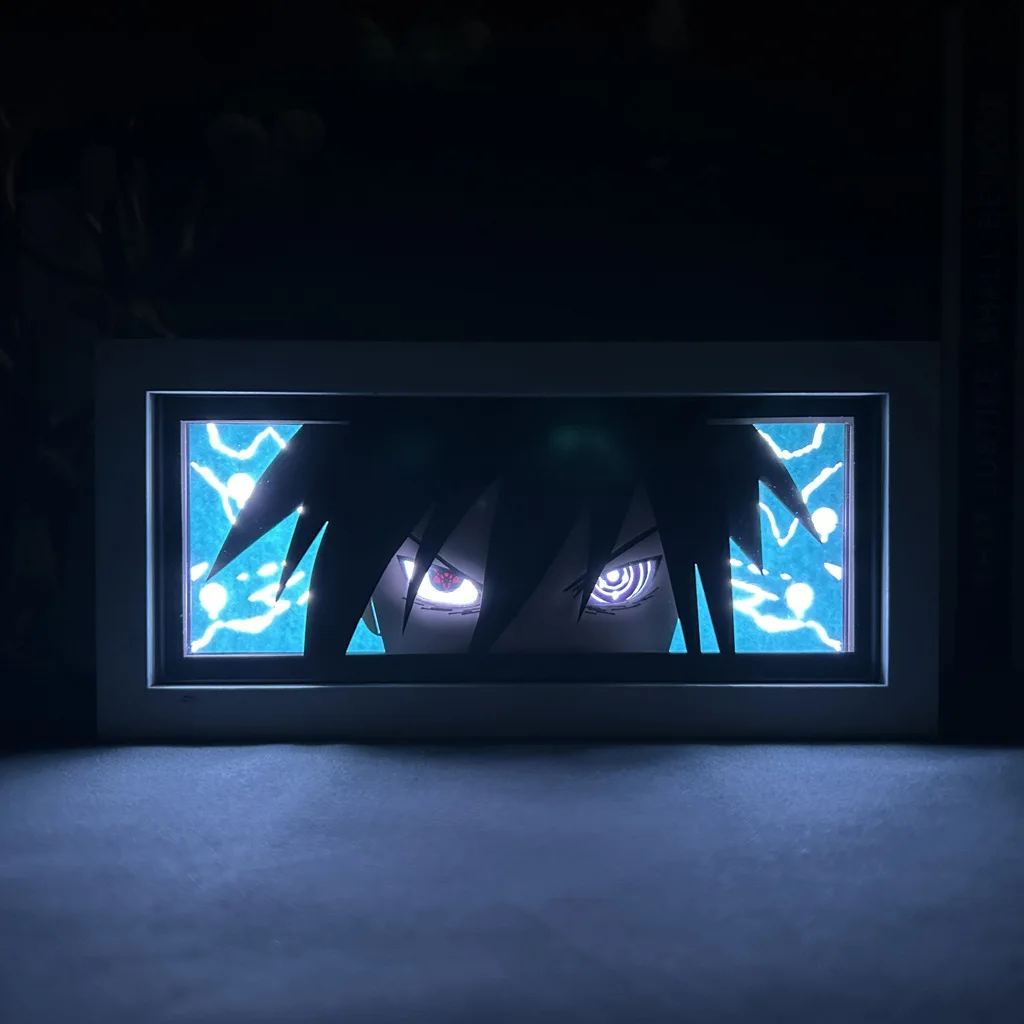 Naruto Sasuke Lâmpada LED, Moldura Decorativa, Brinquedo De Boneca, Presente De Aniversário