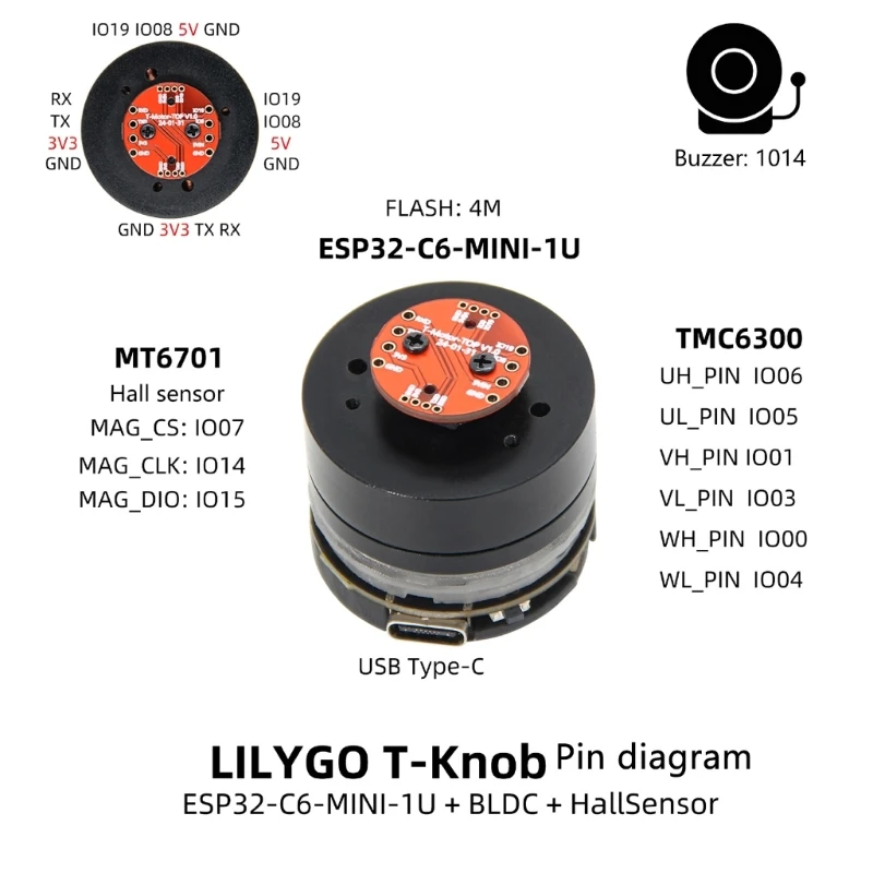 Low Power ESP32C6 Microcontroller with WiFi6, Bluetooth-compatible 5, and Onboards Sensors for Applications