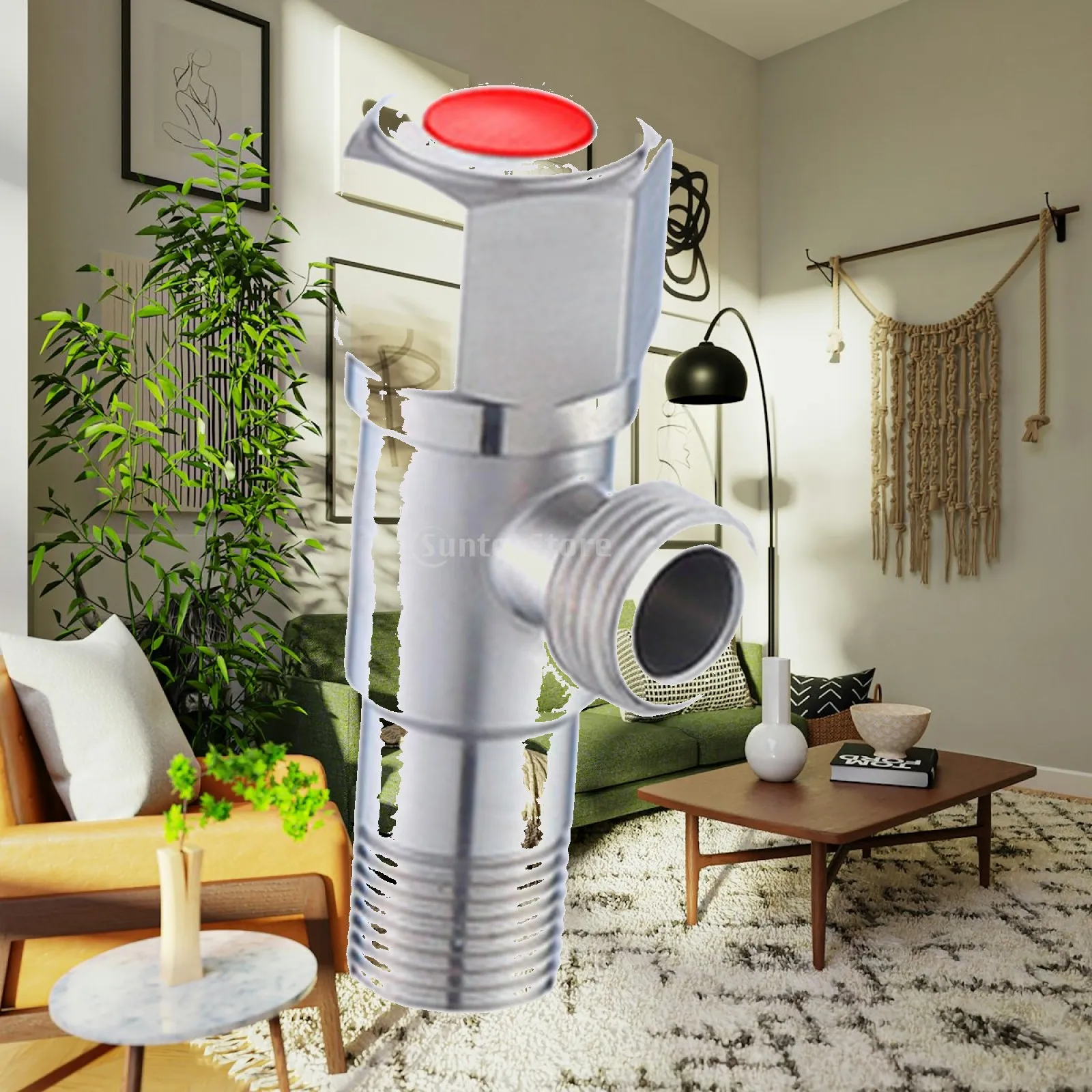 Stainless Steel Angle Valve Quarter Turn Shut Off Water Valve Hot Cold Inlet Toilet Faucet Plumbing Fitting Household