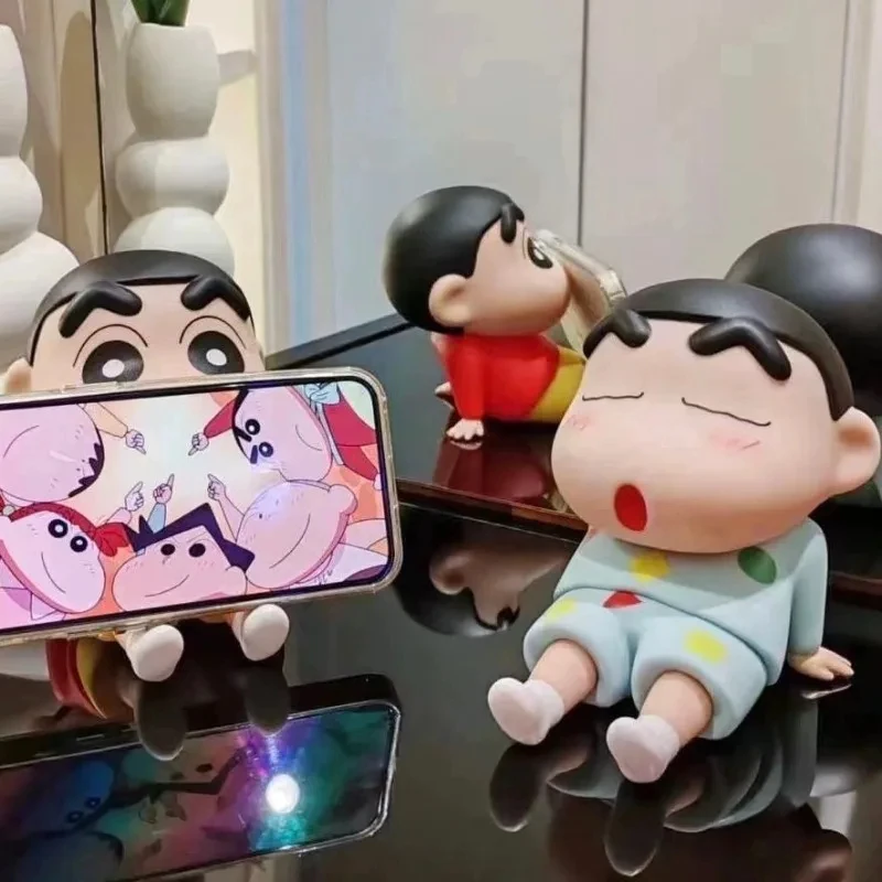 Crayon Shin-chan Universal Desk Phone Holder Mount Stand Lazy Cell Phone Holder Anime figure Bracket Mobile Phone Ipad Holder