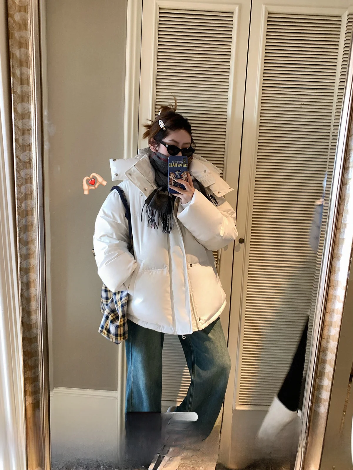 

Women's Casual Sle Du down Jaet Hooded Stand Collar Bread Coat Warm Thiened Winter Outerwear Stberry Jump 90 White...