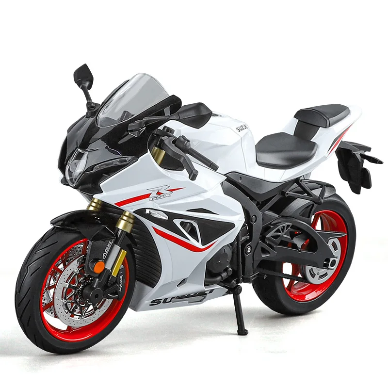 Suzuki-GSX-1000R H2R V4S 1:9, simulación de aleación, modelo de motocicleta, amortiguadores, colección de sonido y luz, coche de juguete, regalo para niños