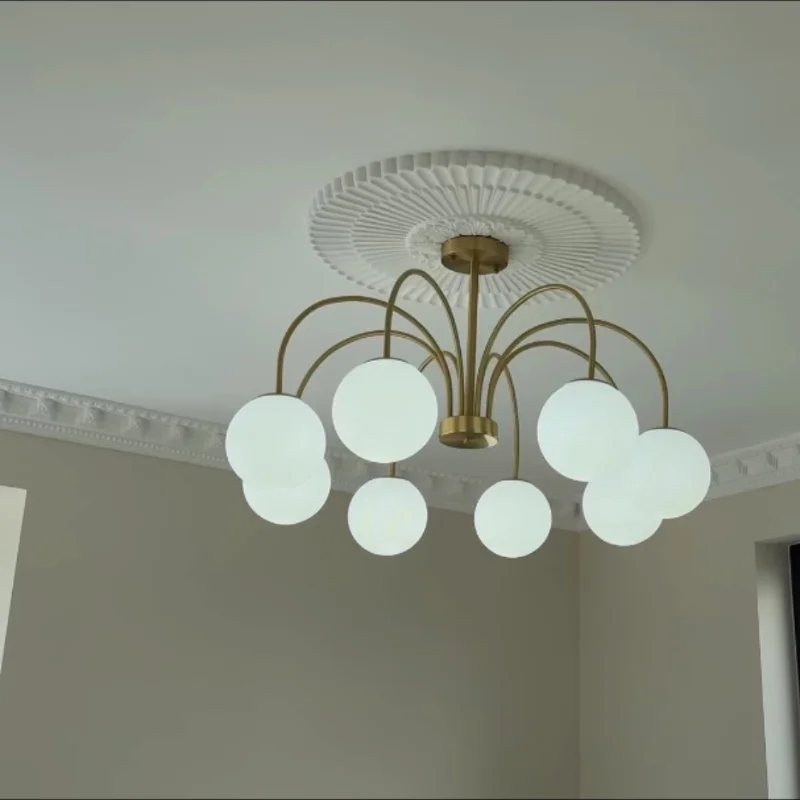 Nordic luz de luxo moderno ferro vidro lustre sala estar quarto sala jantar estudo pingente lâmpadas iluminação interior