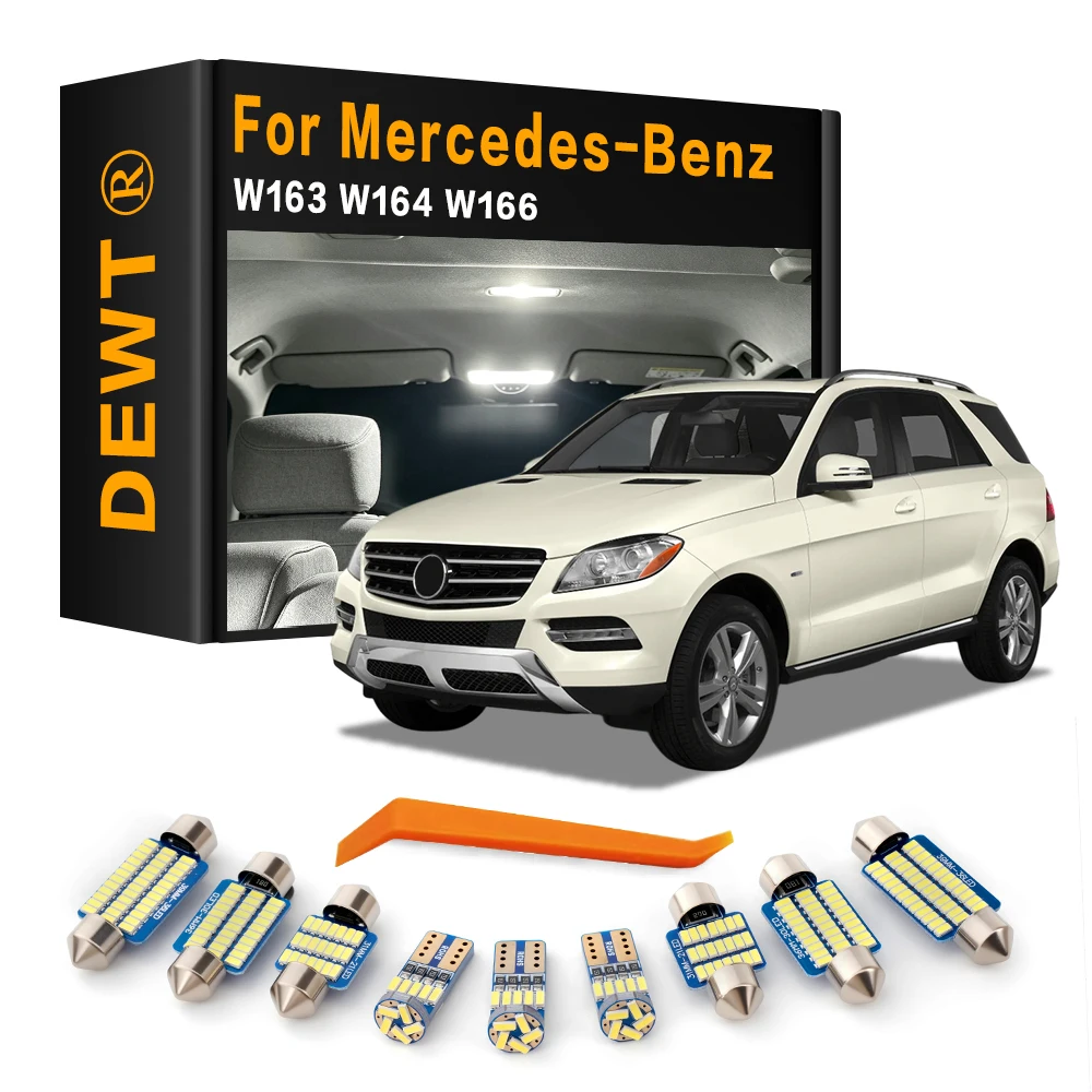 Car LED Interior Light For Mercedes Benz W166 W164 W163 M Class M-Class ML 350 400 500 55 63 AMG 270 230 320 430 300 250 Canbus