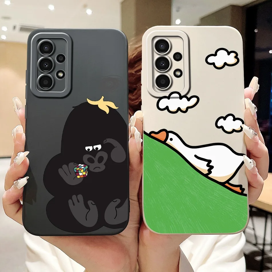 For Samsung Galaxy A32 Case Samsung A32 4G 5G SM-A325F A326B Cute Panda Rabbit Cartoon Soft Silicone Shockproof Phone Cases