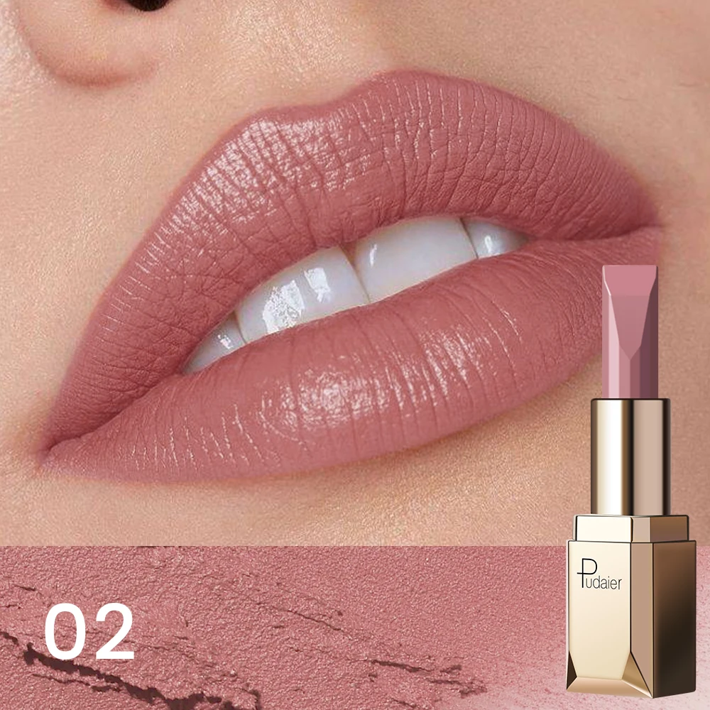 Luxury Matte Lipstick - Long-Lasting Pigment, Non-Sticky & N