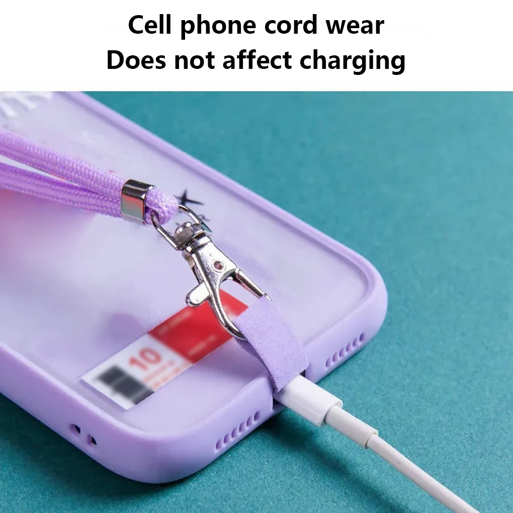 NEW Adjustable Phone Lanyard Detachable Neck Cord Lanyard Strap carabiner Compatible pendant with card for mobile key fob colors