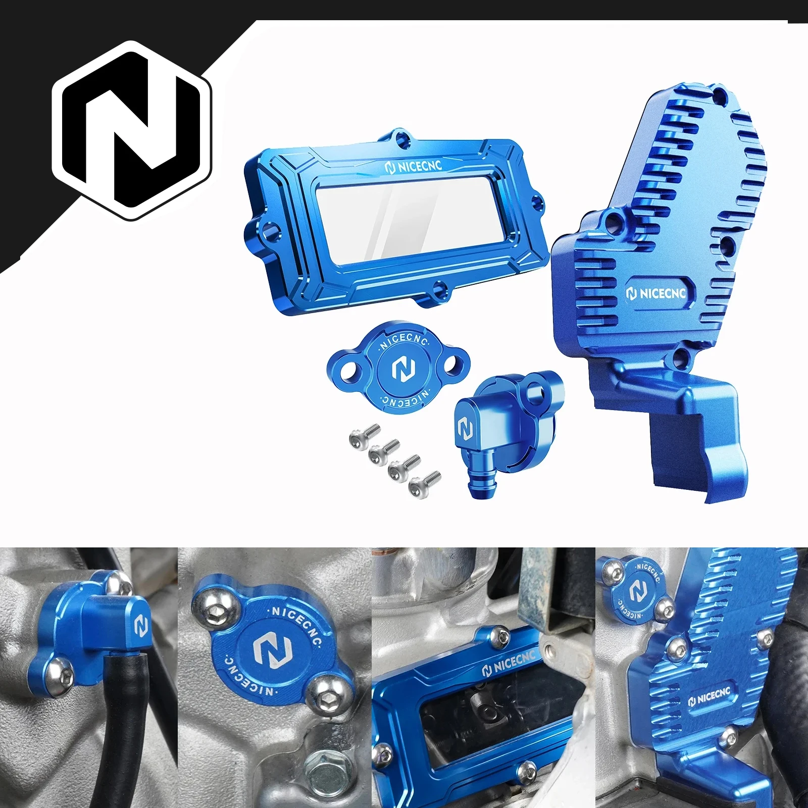 

NICECNC для yamaha YZ 250 YZ250 1999-2024 YZ250X 2016-2023 2022 2021 2020 YZ 250 250X комплект защиты крышки клапана мощности цилиндра