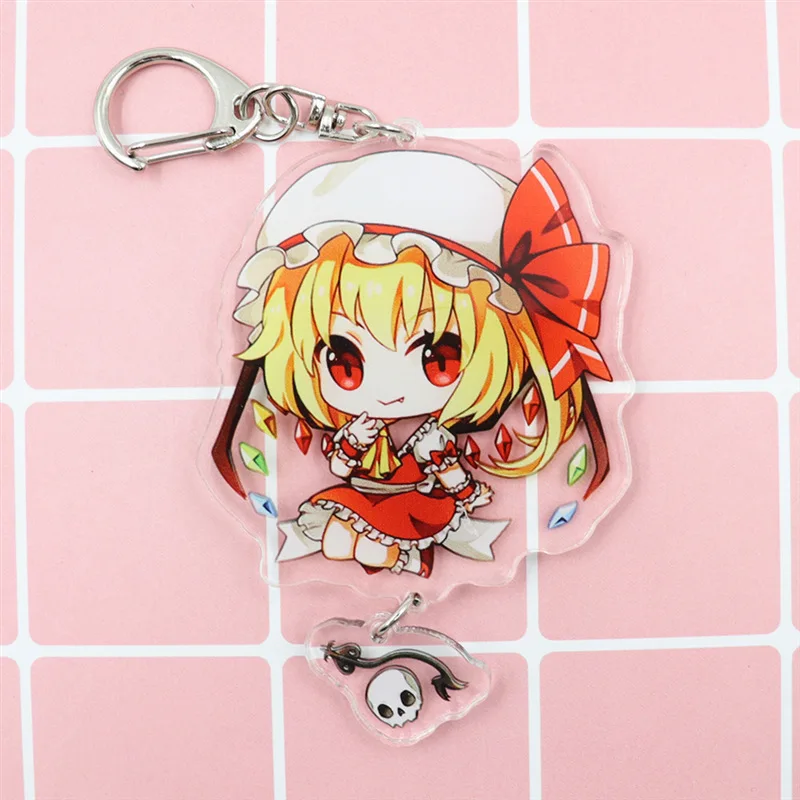 Animation Derivatives Hakurei Reimu Kirisame Marisa Cell Phone Key Chain Peripheral Products Creative Fashion Brithday Gift