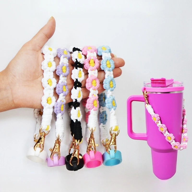 

Water Bottle Handle with Strap for Water Bottle Handle Fits Most 12-40oz Water Bottles for Stanley Cup for Hydro Flask