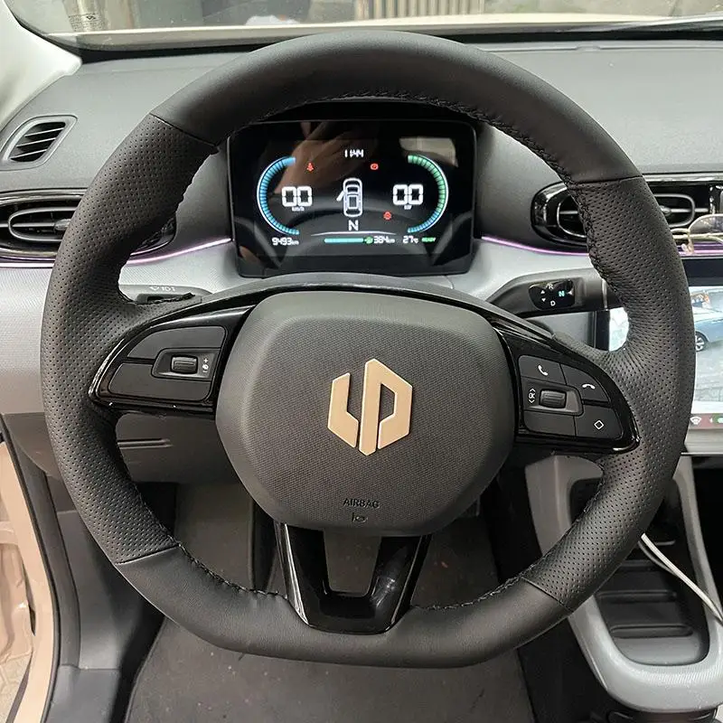 

For Leapmotor T03 Steering Wheel Cover Hand-stitched S01 Car Steering Wheel Braid Cover Non-slip Auto Interior Accessories