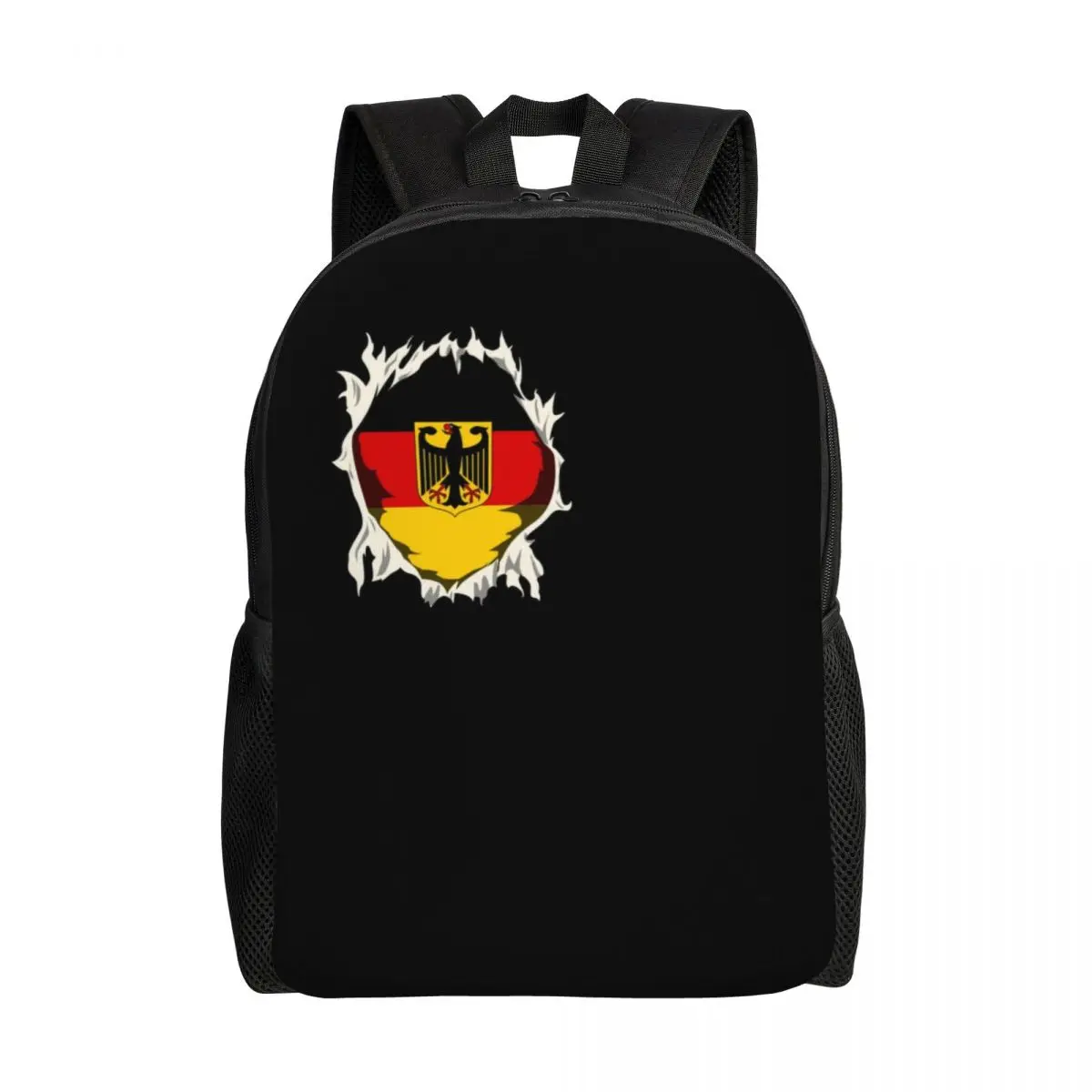 

Flag Of Germany Backpack for Men Women Water Resistant School College German Patriotic Gift Bag Print Bookbags