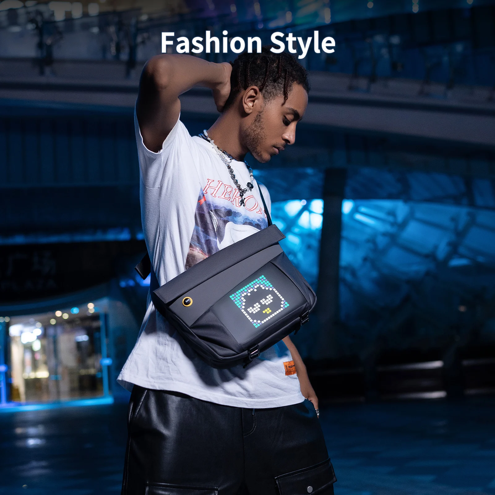 ديفووم-حقيبة رسول للماء للرجال والنساء ، حقيبة حبال ، الفن بكسل ، أدى بكسل ، ديي الفن المتكلم ، تصميم الأزياء ، جديد